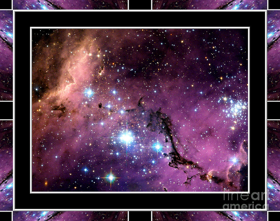 Megellanic Cloud with Self Frame Photograph by Rose Santuci-Sofranko