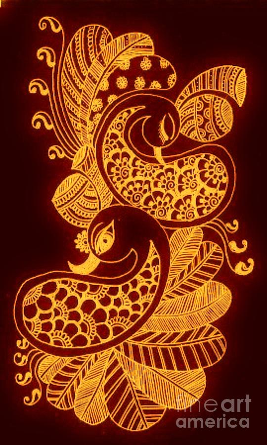 Henna Digital Art - Mehndi by Jessica Petty