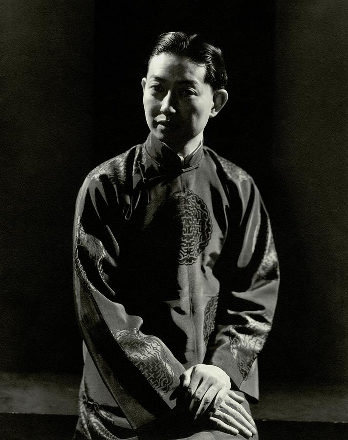 Mei Lanfang Wearing A Chinese Jacket Photograph by Edward Steichen