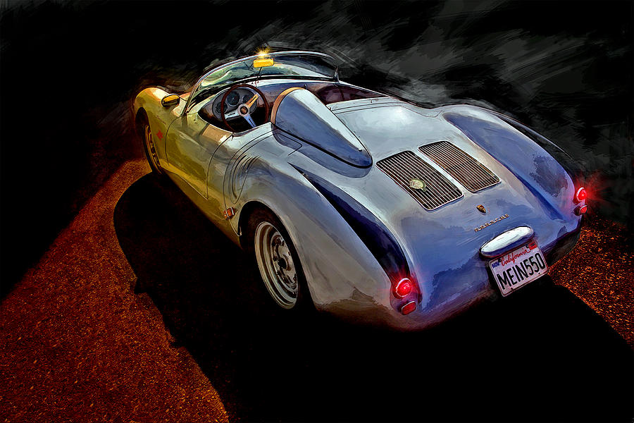 Porsche Digital Art - Mein 550 by Alan Greene