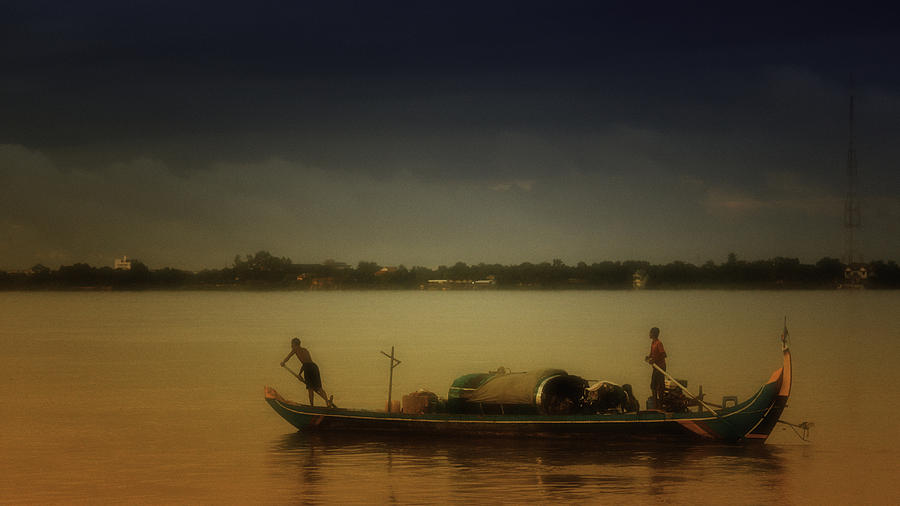 Landscape Photograph - Mekong Sunrise by David Longstreath