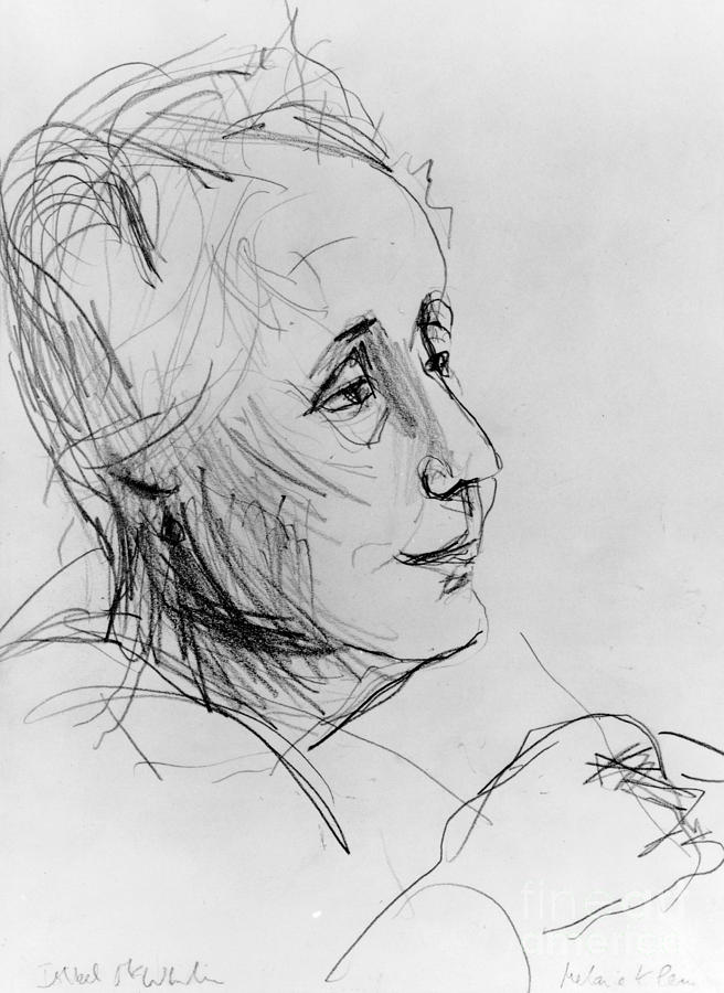 Melanie Klein Drawing by Granger