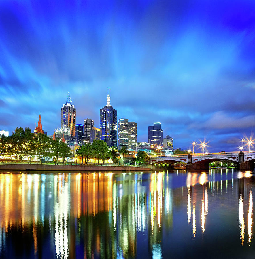 Melbourne City Skyline From The South Photograph by Aaron Foster