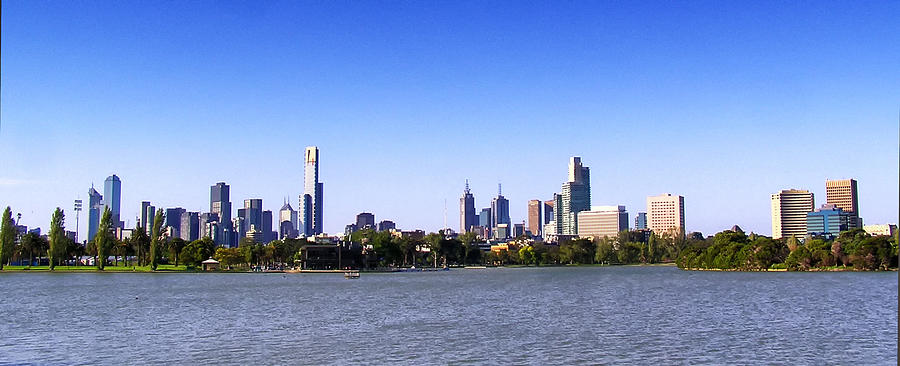 Melbourne Skyline Photograph by Georgia Clare