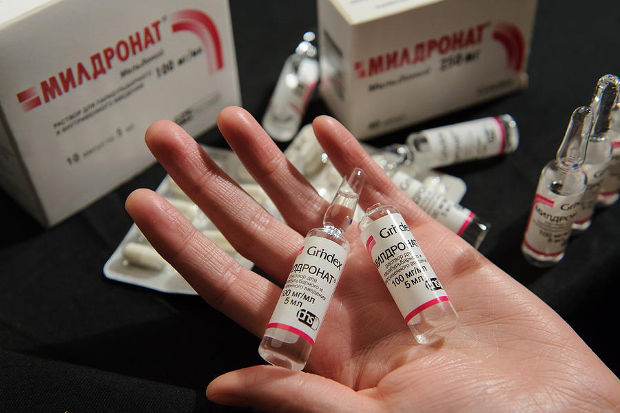 Meldonium drug added to World Anti-Doping Agencys banned list on January 1, 2016 Photograph by Donat Sorokin Meldonium drug added to World Anti-Doping Agencys banned list on January 1, 2016 Photograph by Donat Sorokin