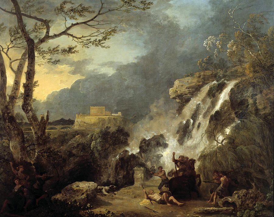 Meleager and Atalanta Painting by Richard Wilson