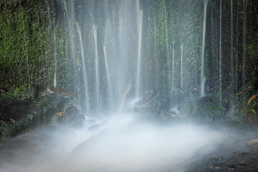 Melin Court Waterfall Resolven Vale Of Photograph by Chris Ladd