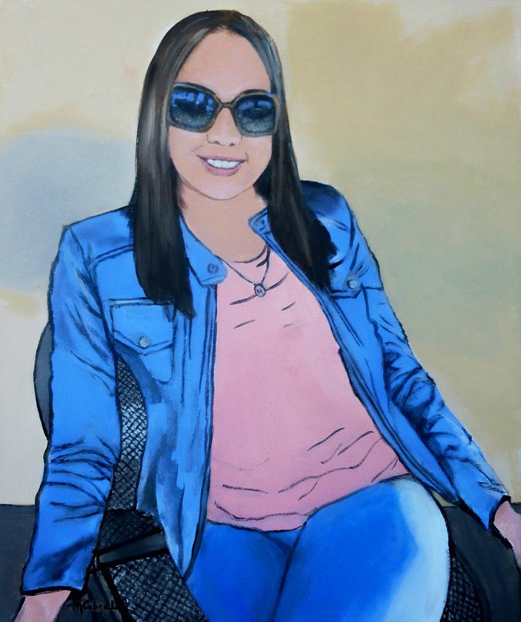 Melissa In Blue Painting By Maggie Cabral Pixels