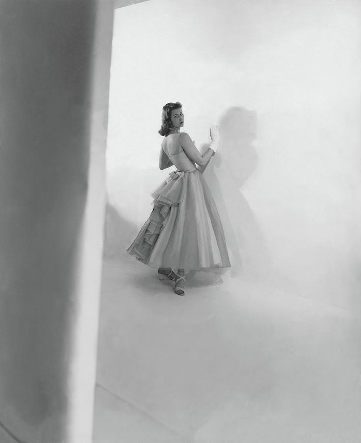 Melissa Weston Wearing A Julliard Dress Photograph by Horst P. Horst