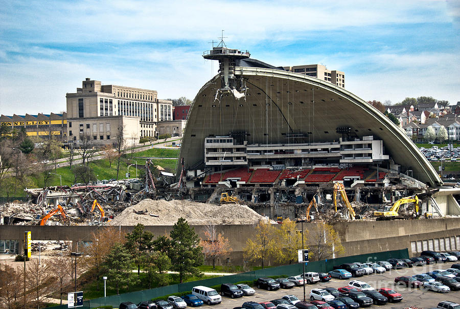 Mellon Arena Partially Deconstructed Photograph by Amy Cicconi