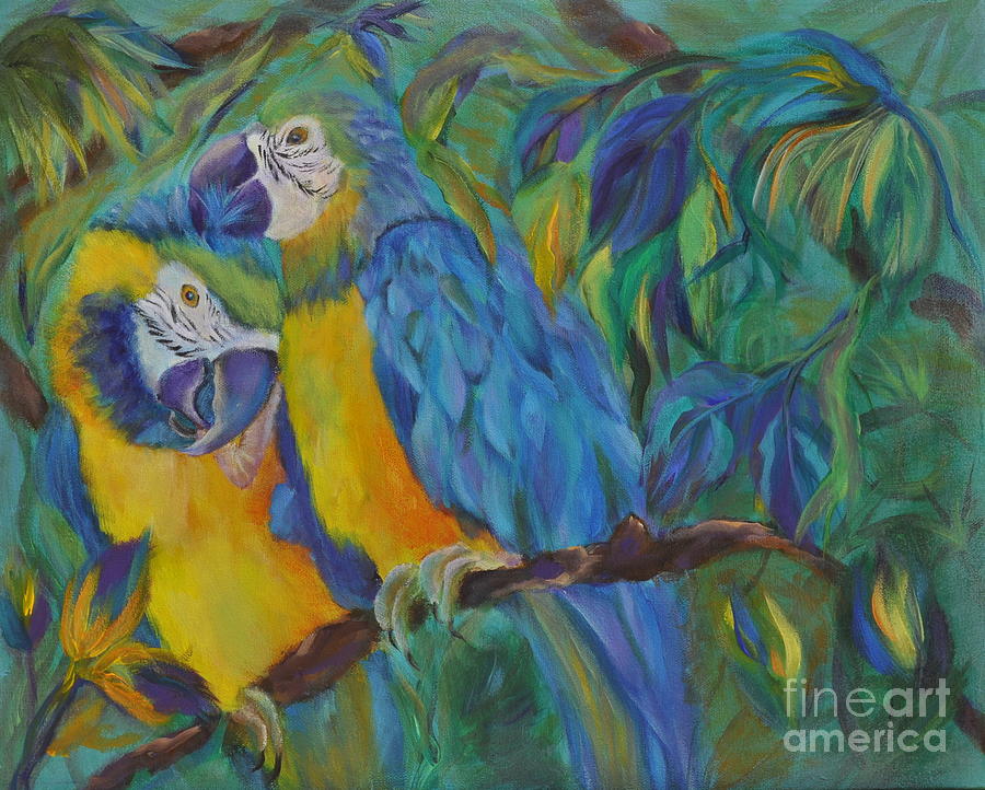 Bird Painting - Mellow and Yellow by Lynn Rattray
