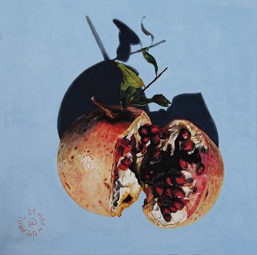 Still Life Painting - Melograni 2 by Paul De Haan