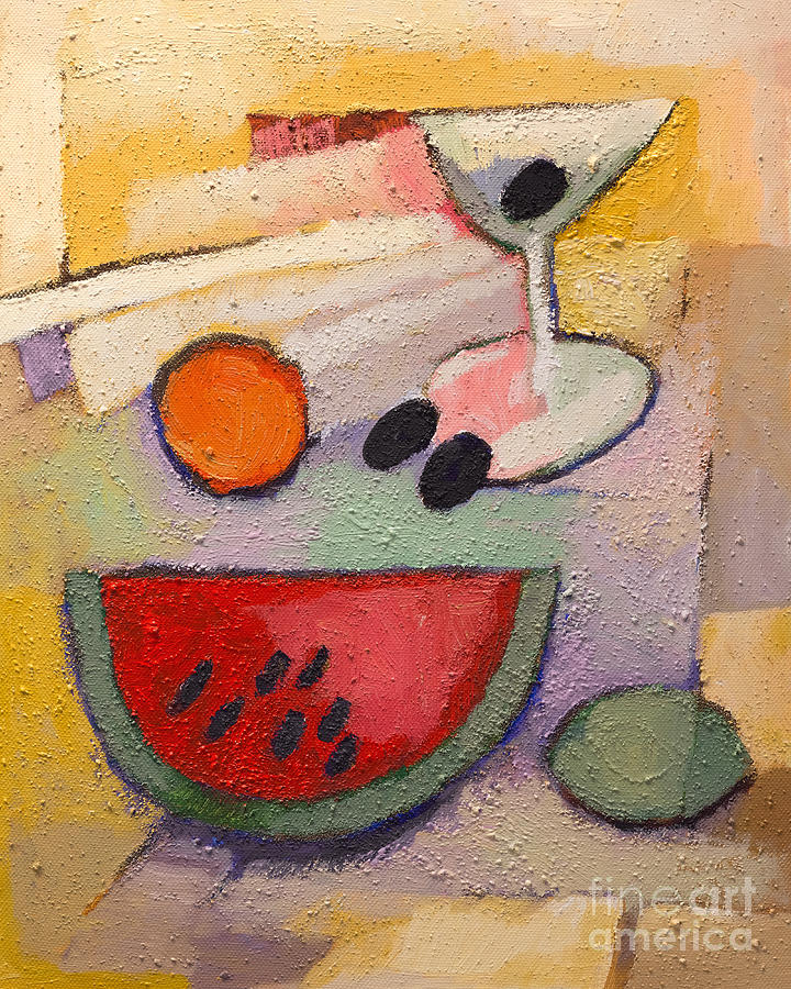 Melon Martini Painting by Lutz Baar