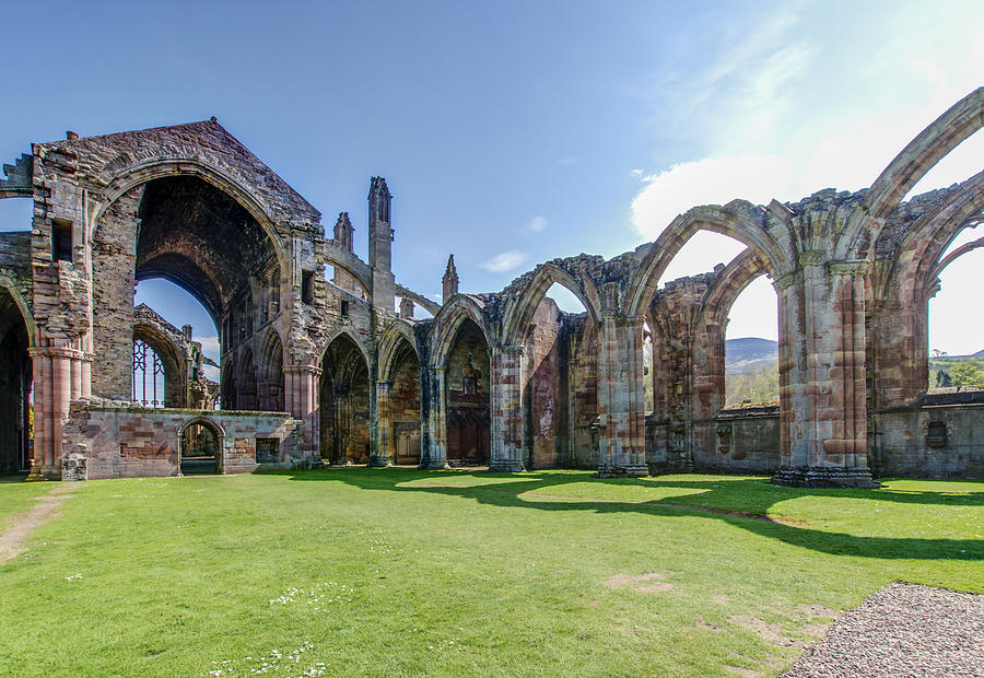 Melrose Abbey Scotland 3 Photograph by Paul Cannon