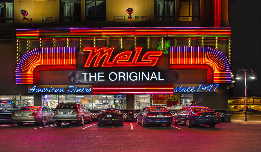 Mels Diner Photograph by Gary Warnimont