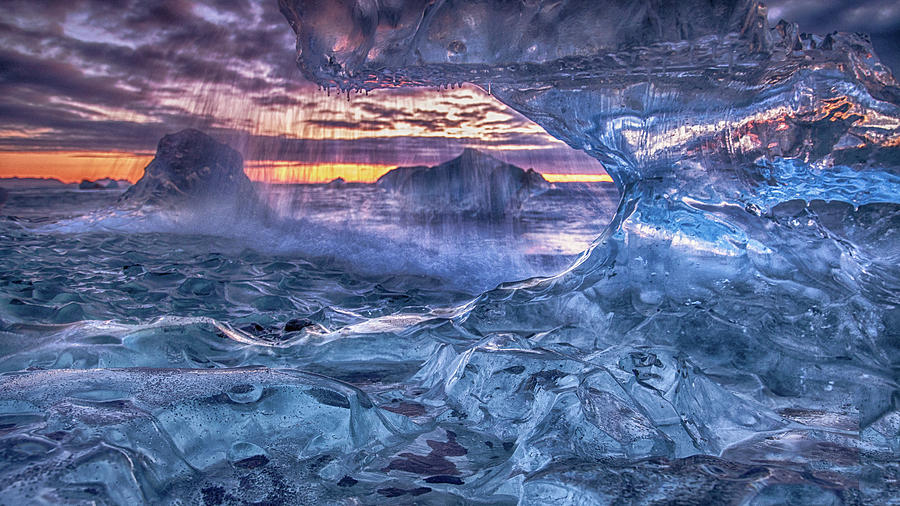 Landscape Photograph - Melting Blue Crystal by Peter Svoboda, Mqep