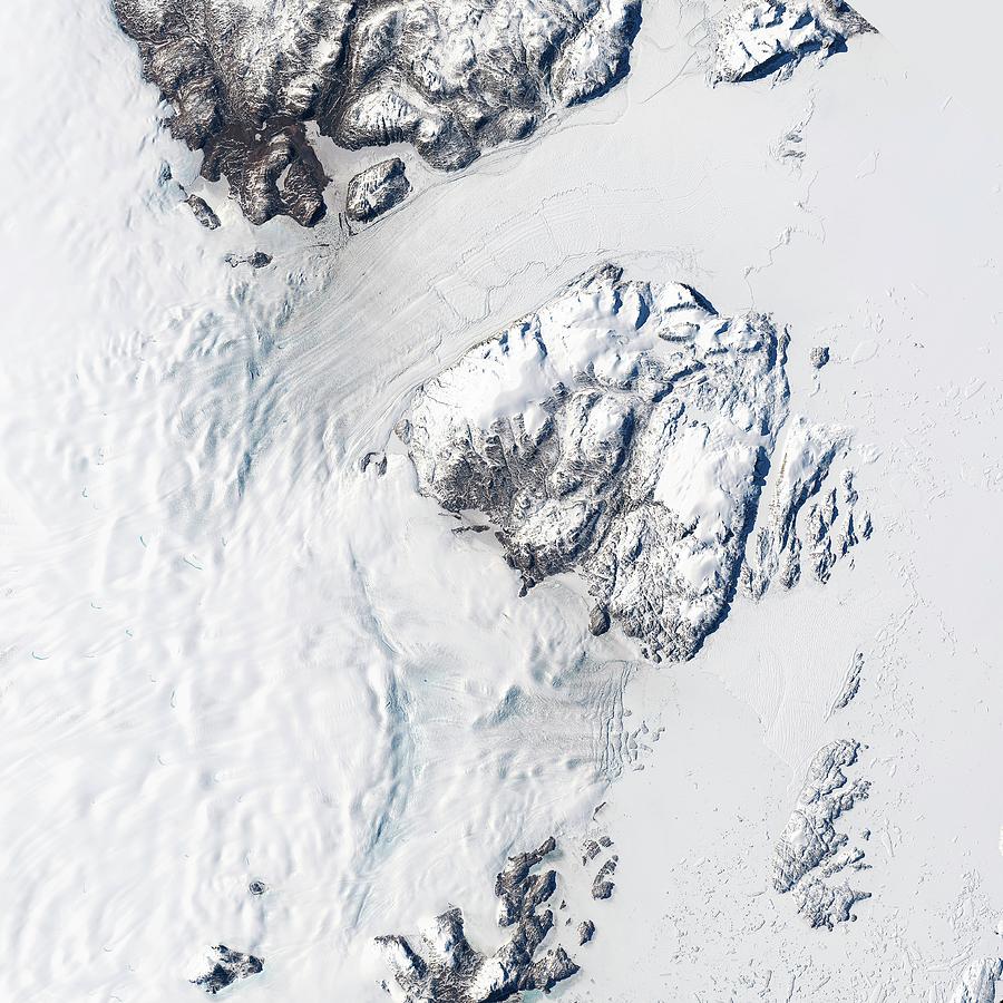 Melting Greenland Glaciers Photograph by Nasa/usgs