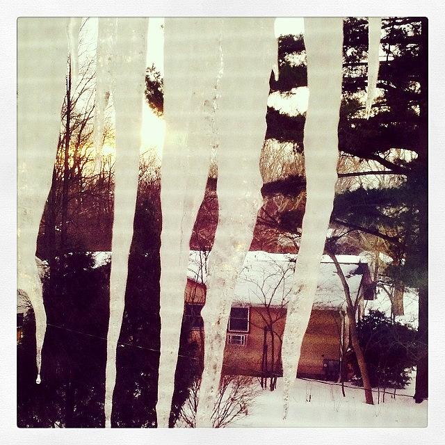 Melting Icicle Fingers Photograph by Jean Compton