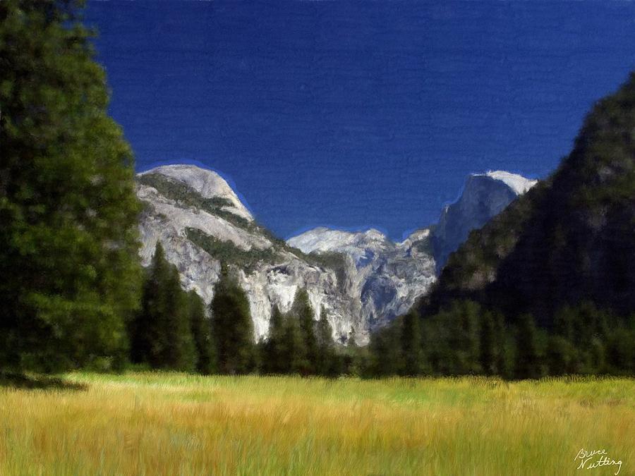 Tree Painting - Melting Mountains by Bruce Nutting