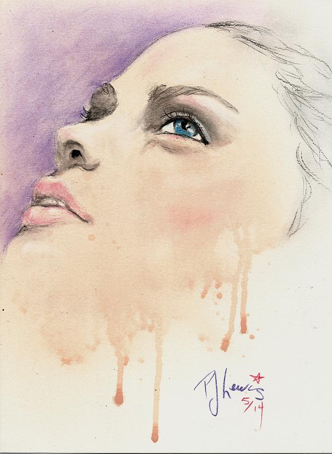 Melting Youthful Beauty Drawing by PJ Lewis