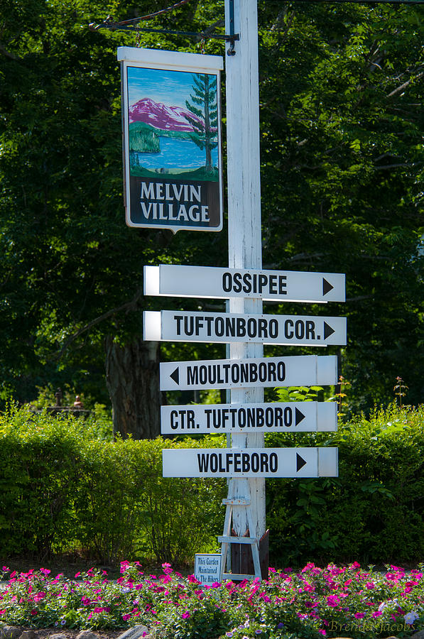 Melvin Village Sign Photography Photograph by Brenda Jacobs