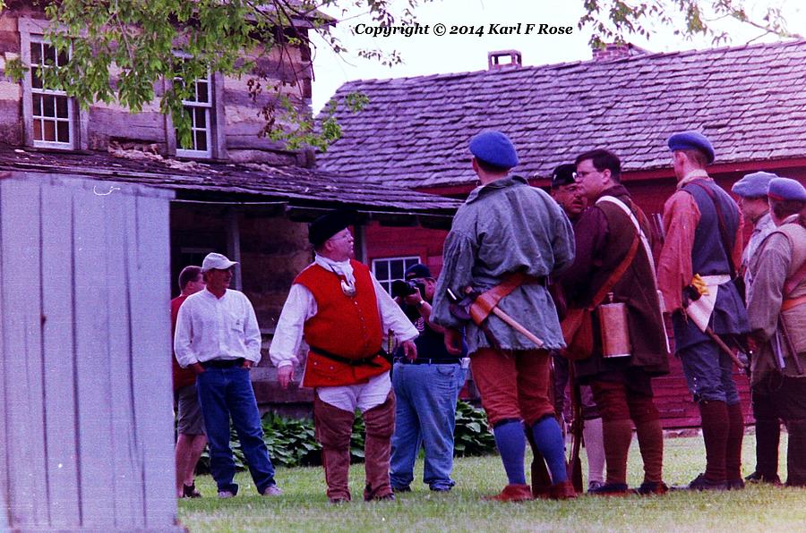 Members of history re-enactment Photograph by Karl Rose