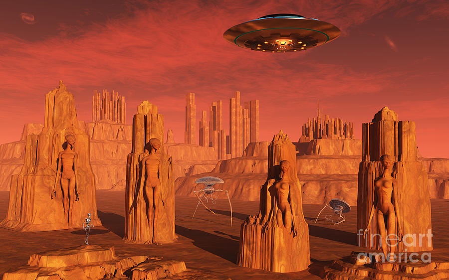 Science Fiction Digital Art - Members Of The Planets Advanced by Mark Stevenson