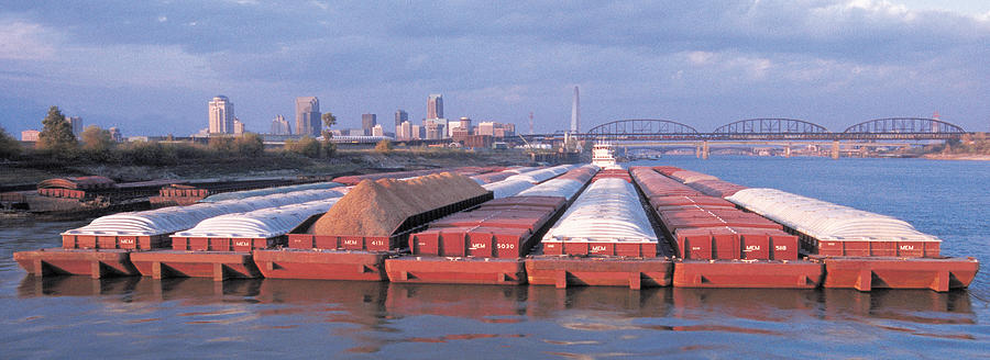 MEMCO Barges St Louis Missouri Photograph by Garry McMichael