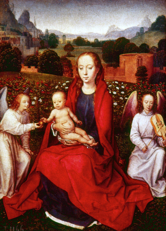 Memling Virgin And Child Painting by Granger