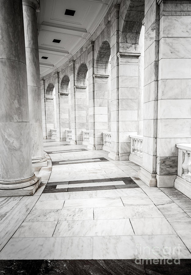 Memorial Amphitheater Corridor - Arlington National Cemetery  Photograph by Gary Whitton