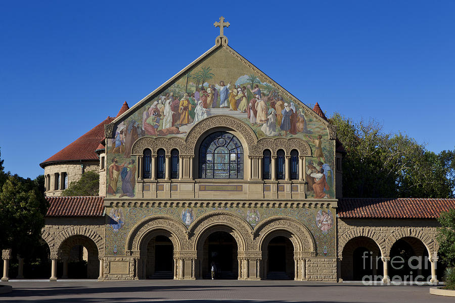 Memorial Church Photograph - Memorial Church Stanford California by Jason O Watson