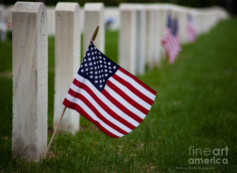 Memorial Day - Fort Snelling National Cemetery Photograph by Wayne Moran