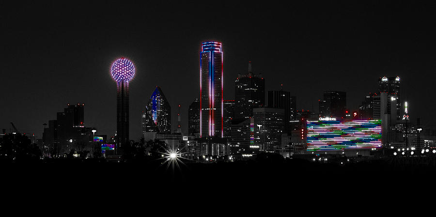Dallas Photograph - Memorial Day 14- Downtown Dallas Skyline by Christen Weber