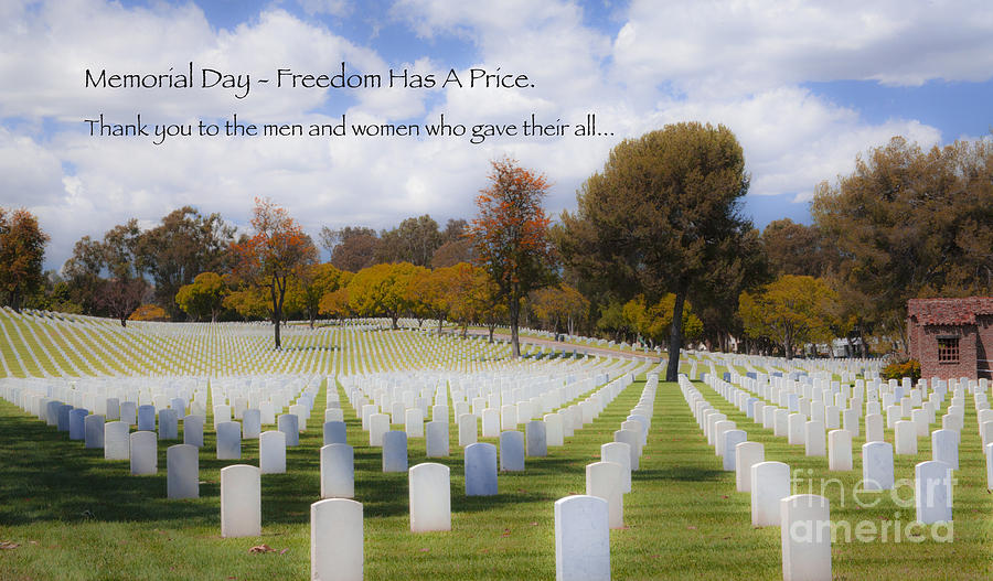 Memorial Day - Freedom Has A Price Photograph by Jerry Cowart