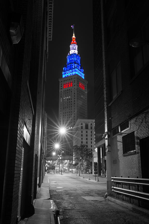 Memorial Day Terminal Tower in Cleveland Photograph by Clint Buhler