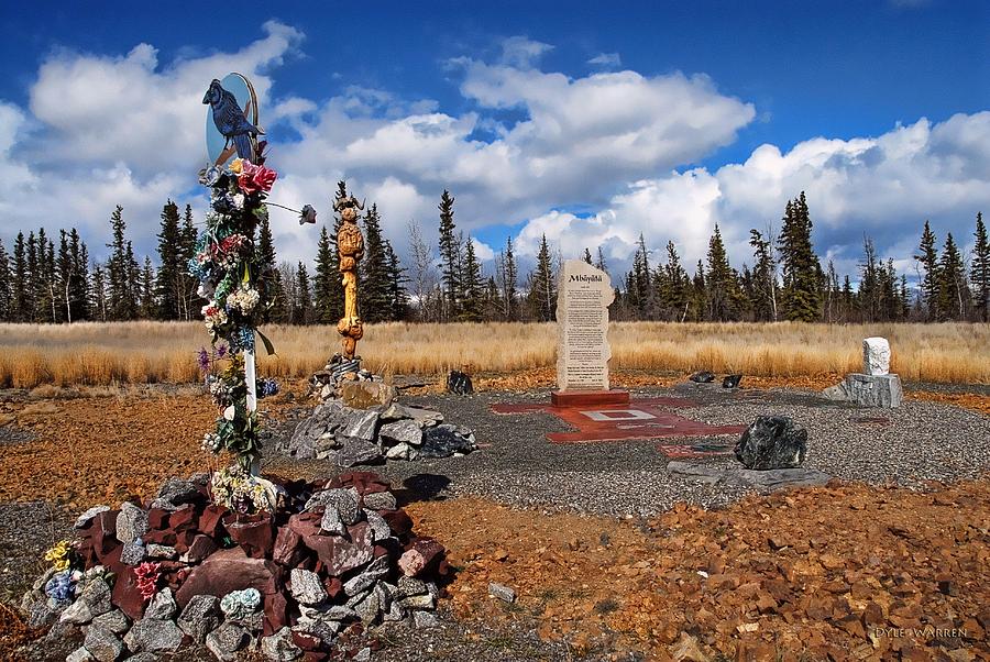 Native American Photograph - Memorial to a Young Native by Dyle   Warren