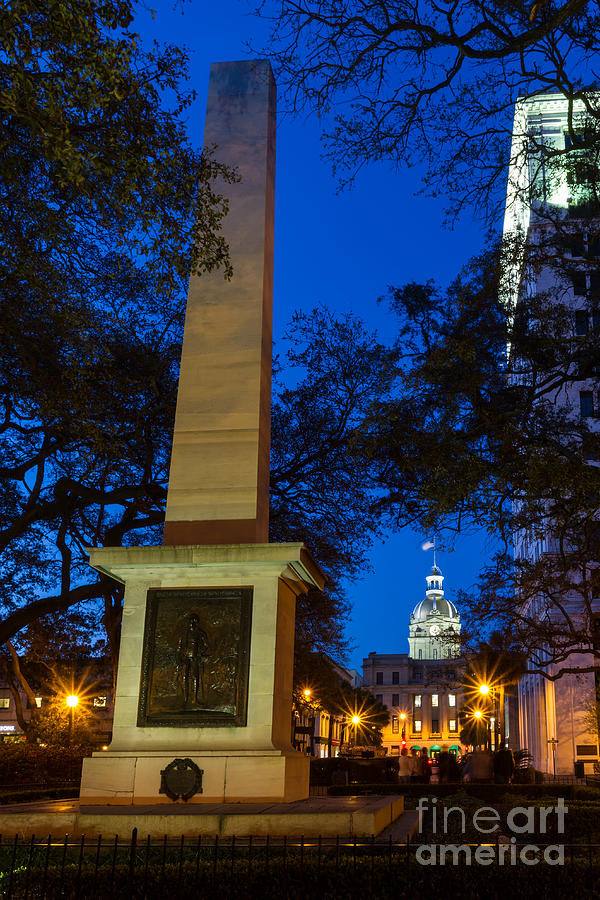Memorial to General Nathanael Greene Savannah Georgia Photograph by Dawna Moore Photography