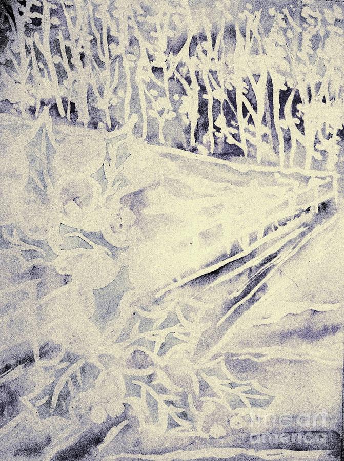 Tree Painting - Memories of a Bleak Winter  by Hazel Holland