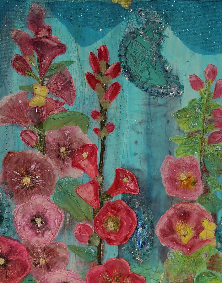 Flower Mixed Media - Memories of Grandmas Garden - 2a by Pam Reed