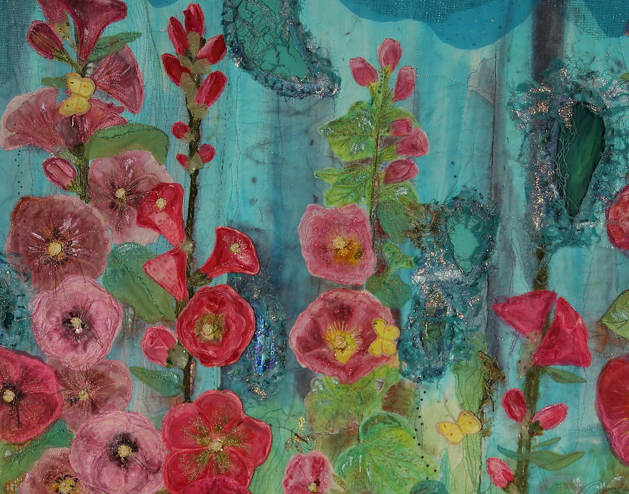 Flower Mixed Media - Memories of Grandmas Garden - 3a by Pam Reed