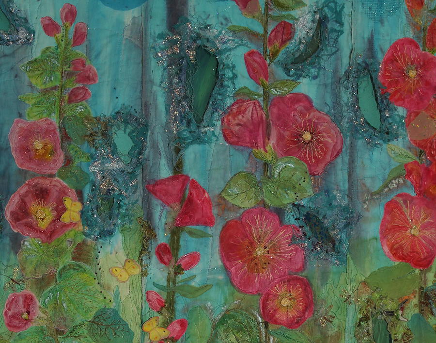 Flower Mixed Media - Memories of Grandmas Garden - 3b by Pam Reed