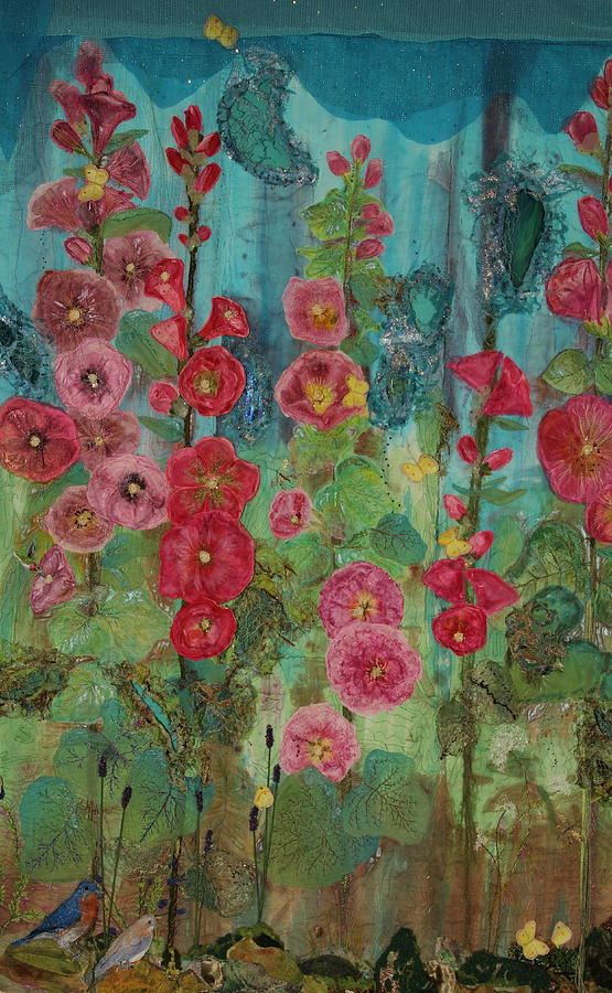 Flower Mixed Media - Memories of Grandmas Garden - 4b by Pam Reed