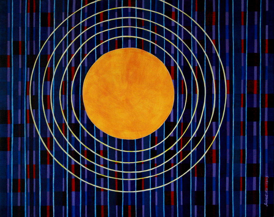 Sky Painting - Memory of a Lunar Eclipse   by Sairah Ali