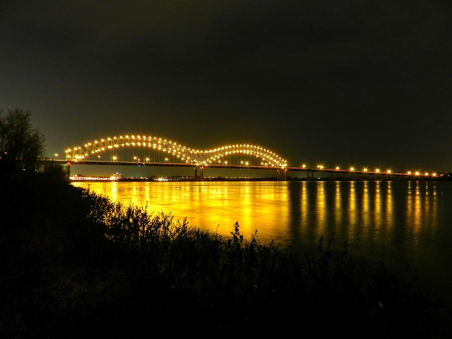 Memphis - Hernando de Soto Bridge 001 Photograph by Lance Vaughn