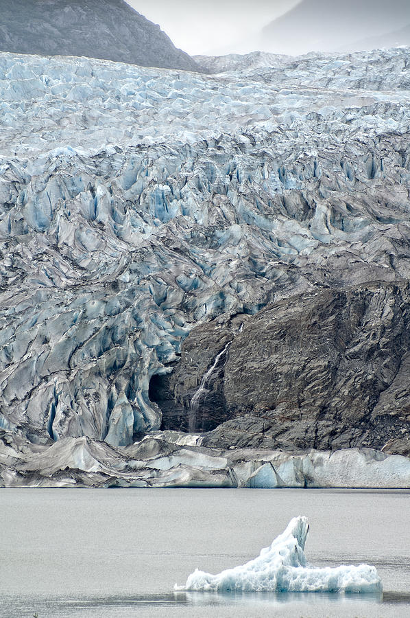 Mendenhall Glacier Photograph - Mendenhall Glacier 3 by Wayne Meyer