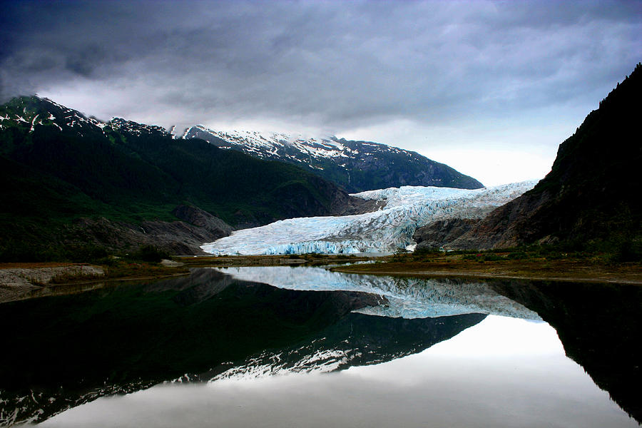 Mountain Photograph - Mendenhall Glacier by Heather Applegate