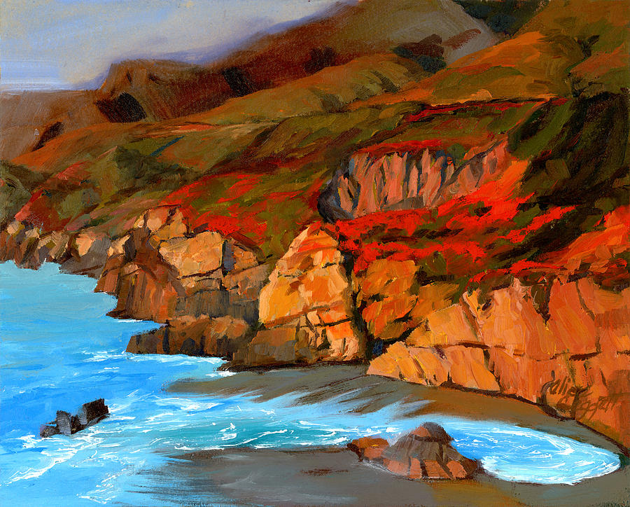 Mendocino Coast Painting by Alice Leggett