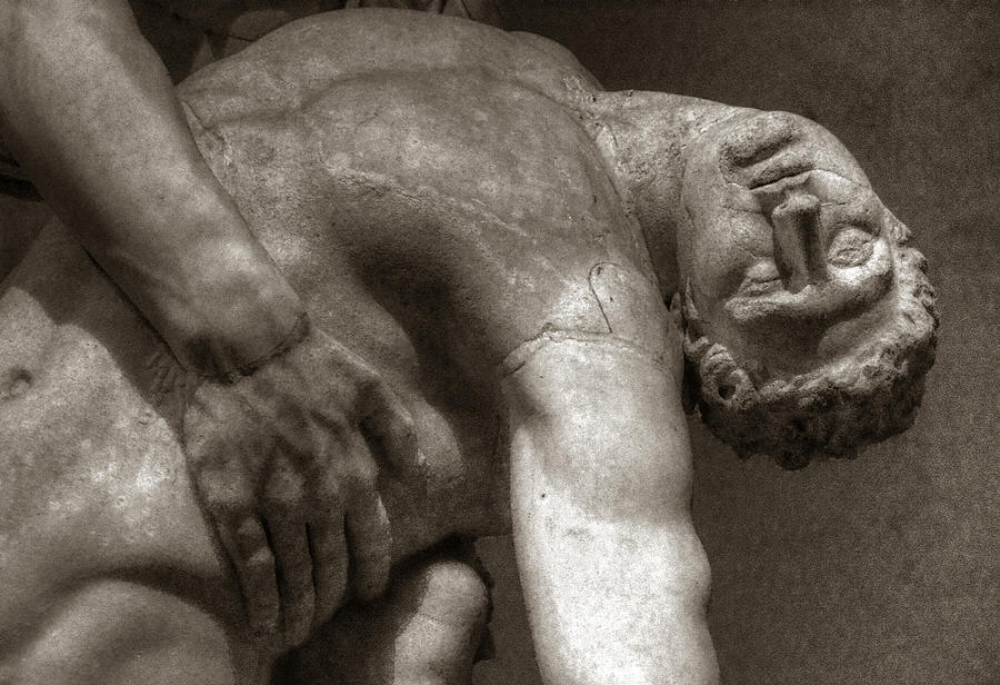Florence Photograph - Menelaus supporting the body of Patroclus by Michael Kirk