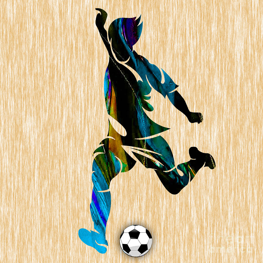 Soccer Mixed Media - Mens Soccer by Marvin Blaine