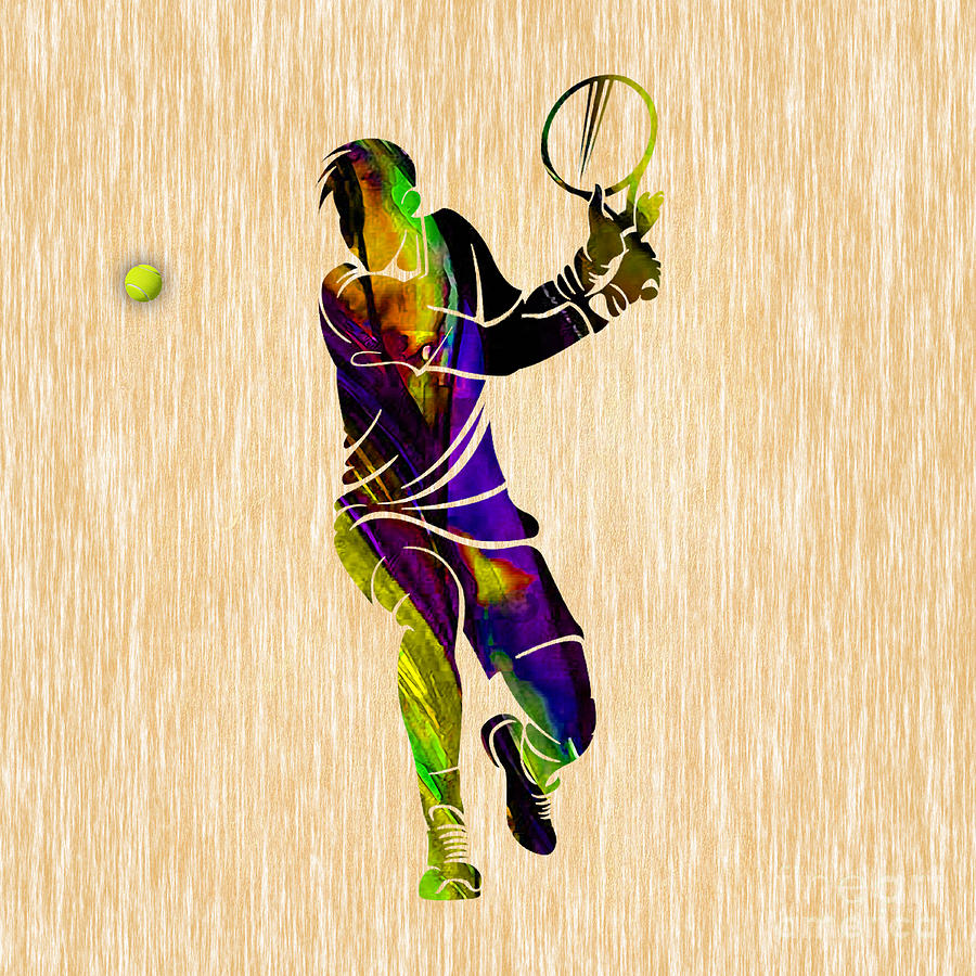 Mens Tennis Mixed Media by Marvin Blaine